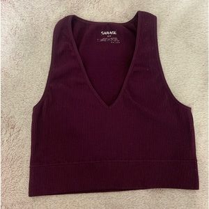 Purple workout tank from garage